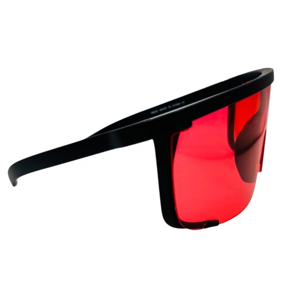 9295 | Red Wrap Sunglasses - Picture 2 of 5